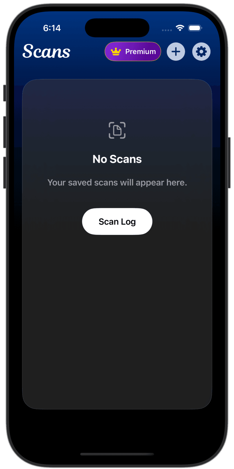 FlightLogScan app screenshot